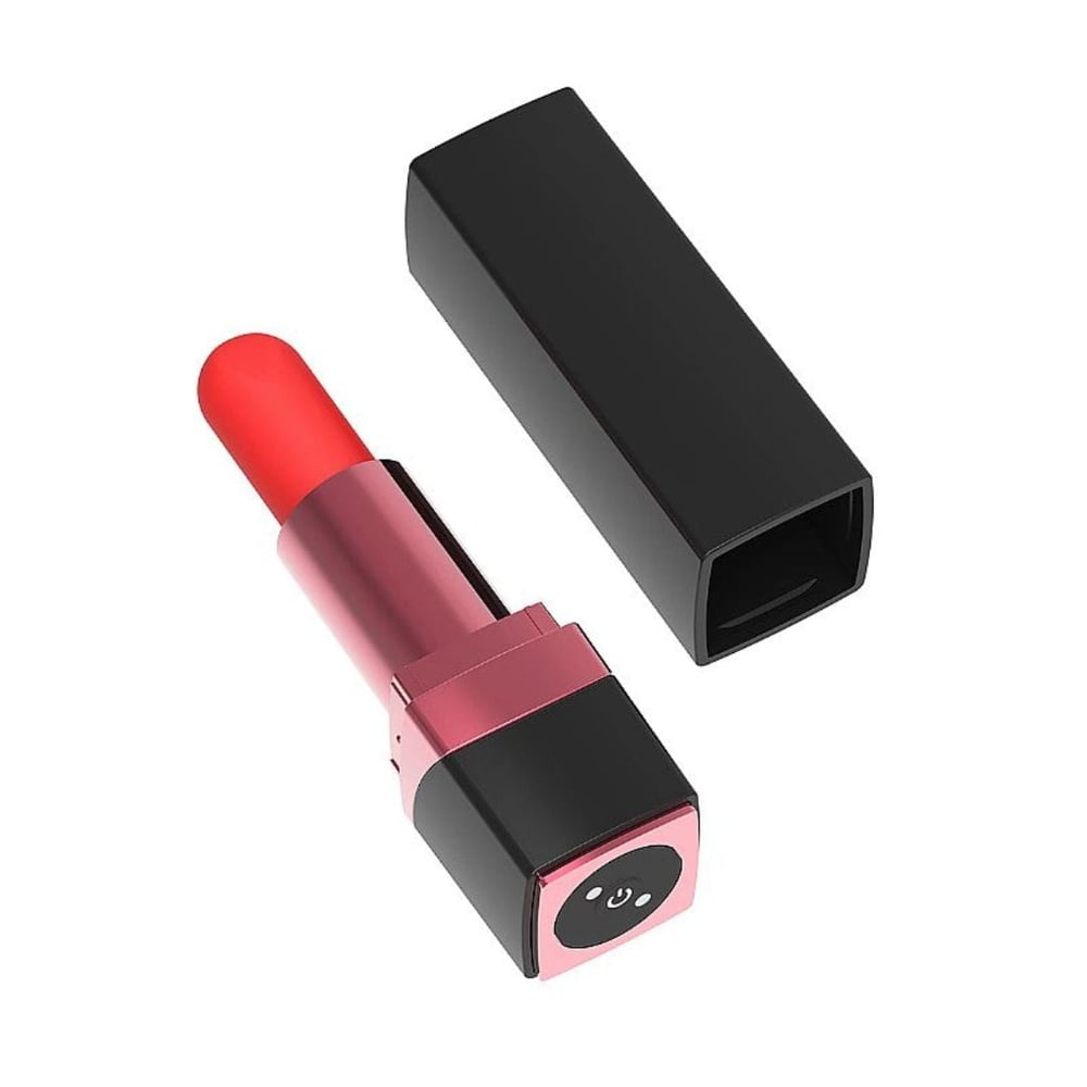 Vibrador Batom Recarregável Com 10 Modos De Vibração