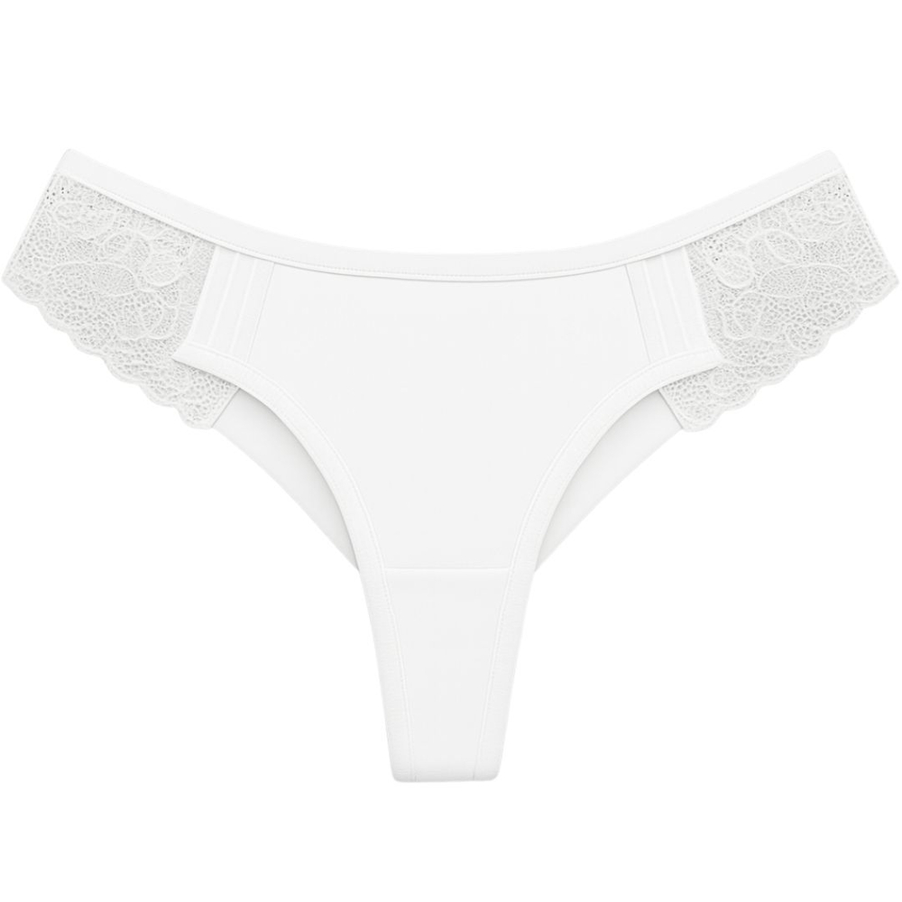 Calcinha Estilo Tanga Camélia Fio Duplo Microfibra Patitex