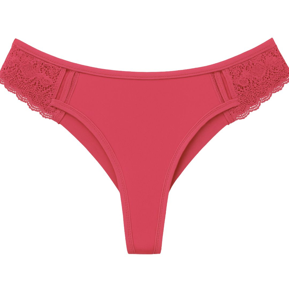 Calcinha Estilo Tanga Camélia Fio Duplo Microfibra Patitex