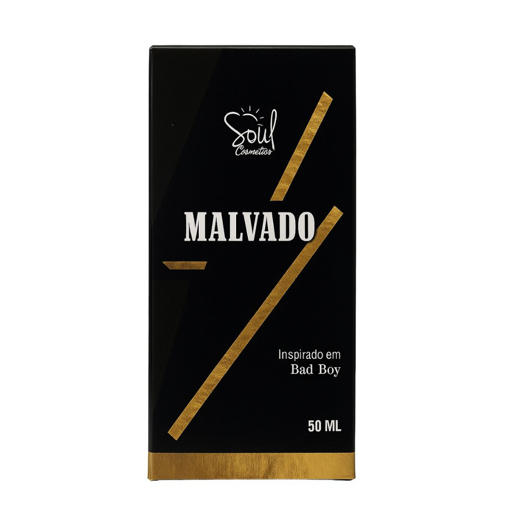 Malvado Colônia Masculina 50ml Soul Cosméticos 