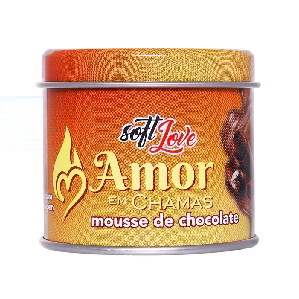 Amor Em Chamas Vela Beijável 50g Soft Love