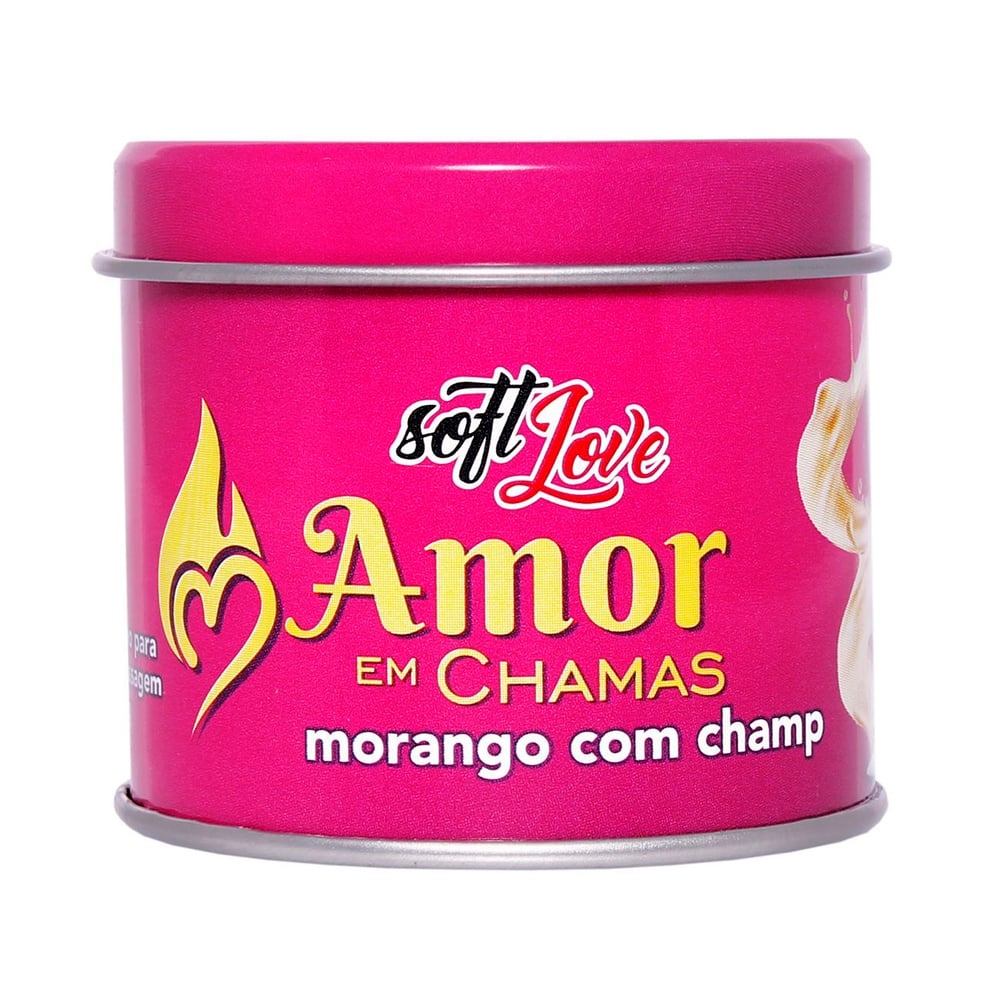 Amor Em Chamas Vela Beijável 50g Soft Love