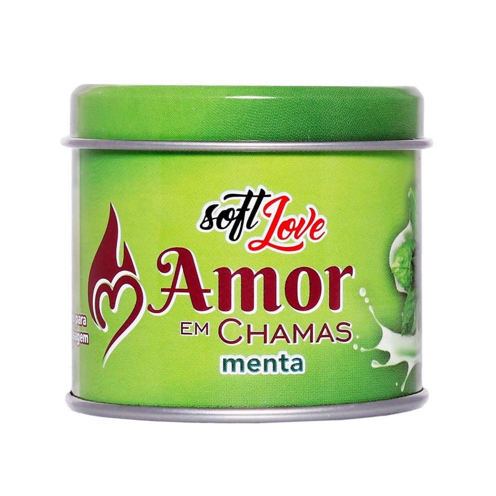 Amor Em Chamas Vela Beijável 50g Soft Love