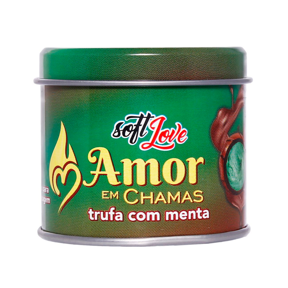 Amor Em Chamas Vela Beijável 50g Soft Love