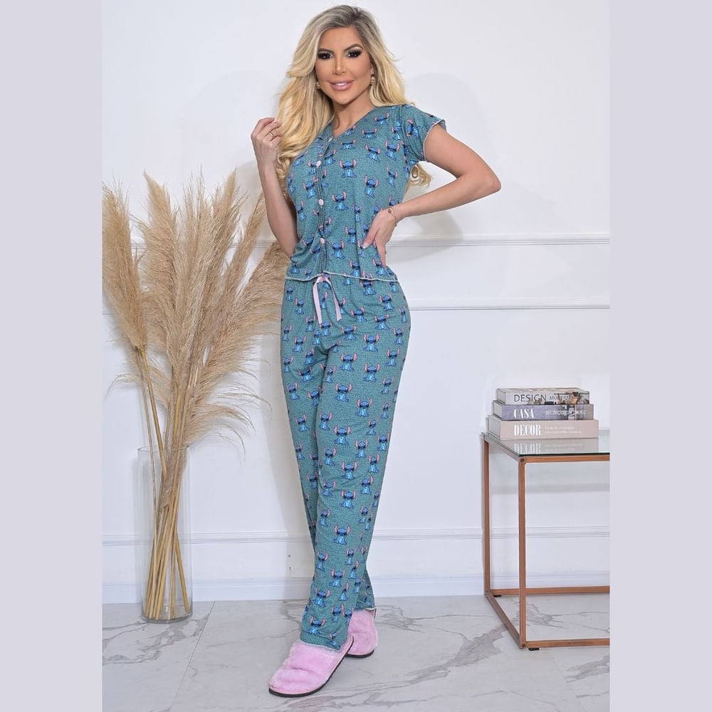 Pijama Luana Com Blusinha E Calça Lust Chick