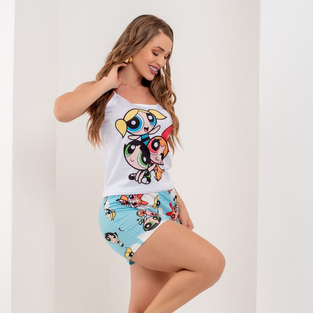 Short Doll Regatinha Meninas Superpoderosas Amável Moda íntima
