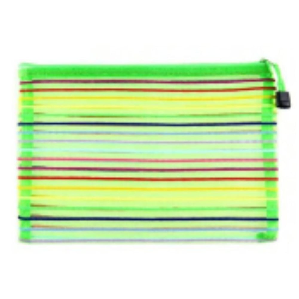 Bolsa Organizadora Multiuso Transparente Colorida Com Zíper