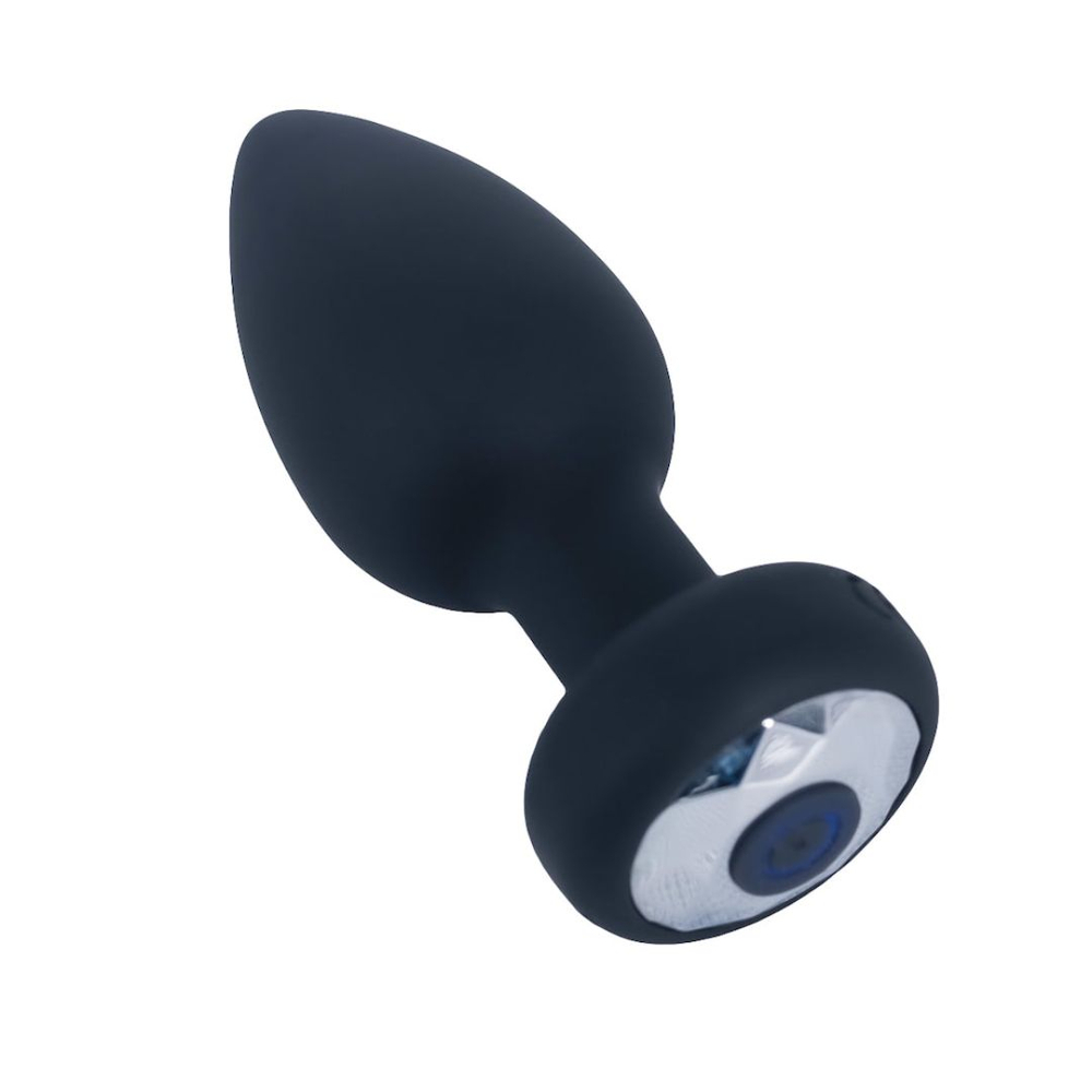 Plug Anal Silicone 10 Modos De Vibração Com Controle Remoto Sem Fio