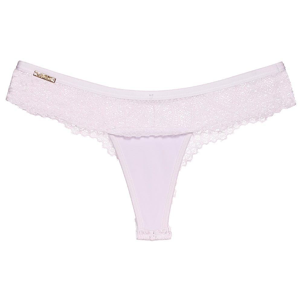 Calcinha Fio Dental Duplo Fernanda Em Renda Edima