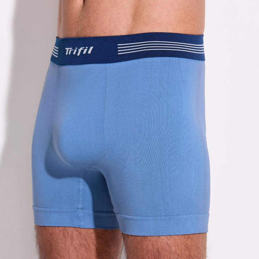 Cueca Boxer Sem Costura Mesclada Trifil