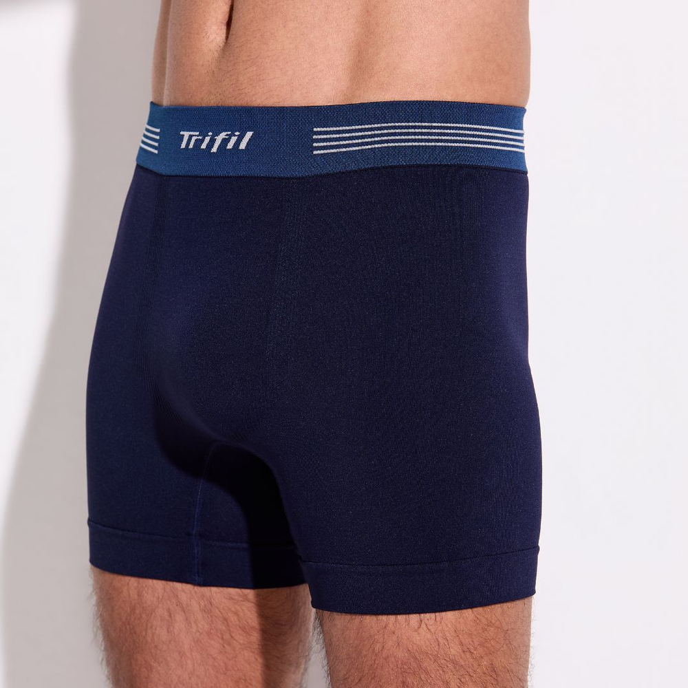 Cueca Boxer Sem Costura Mesclada Trifil