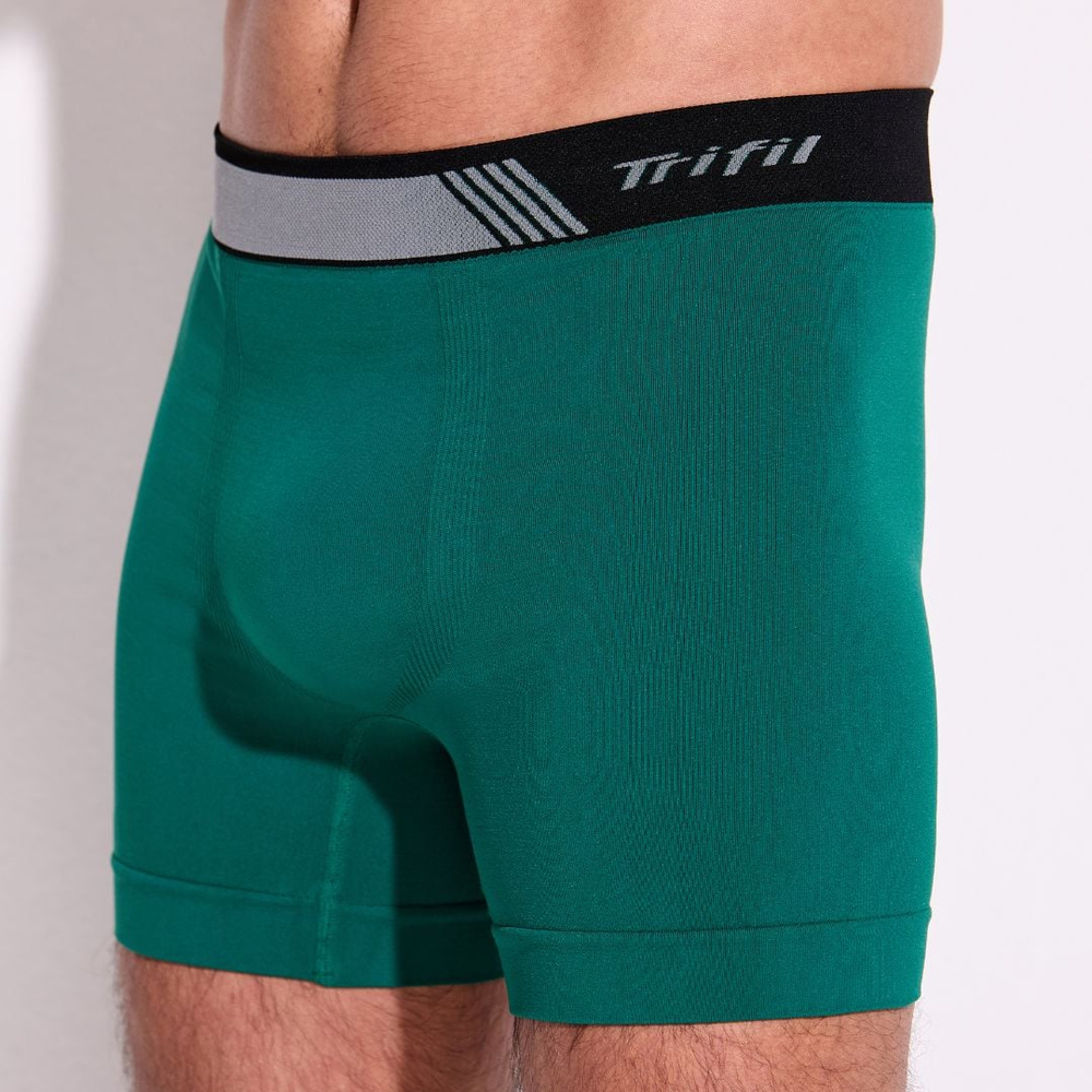 Cueca Boxer Sem Costura Mesclada Trifil