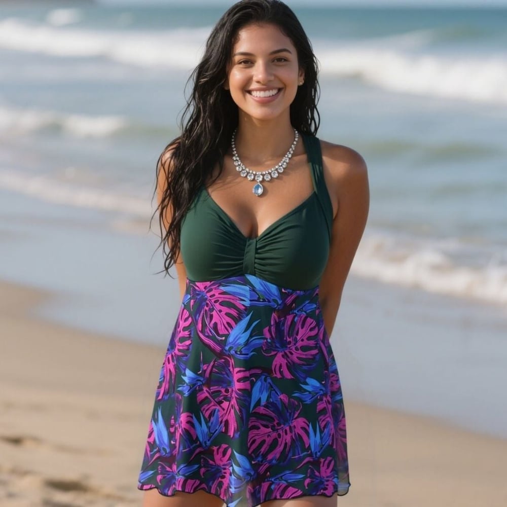 Maiô Vestido Karine Estampado Hangar Lingerie