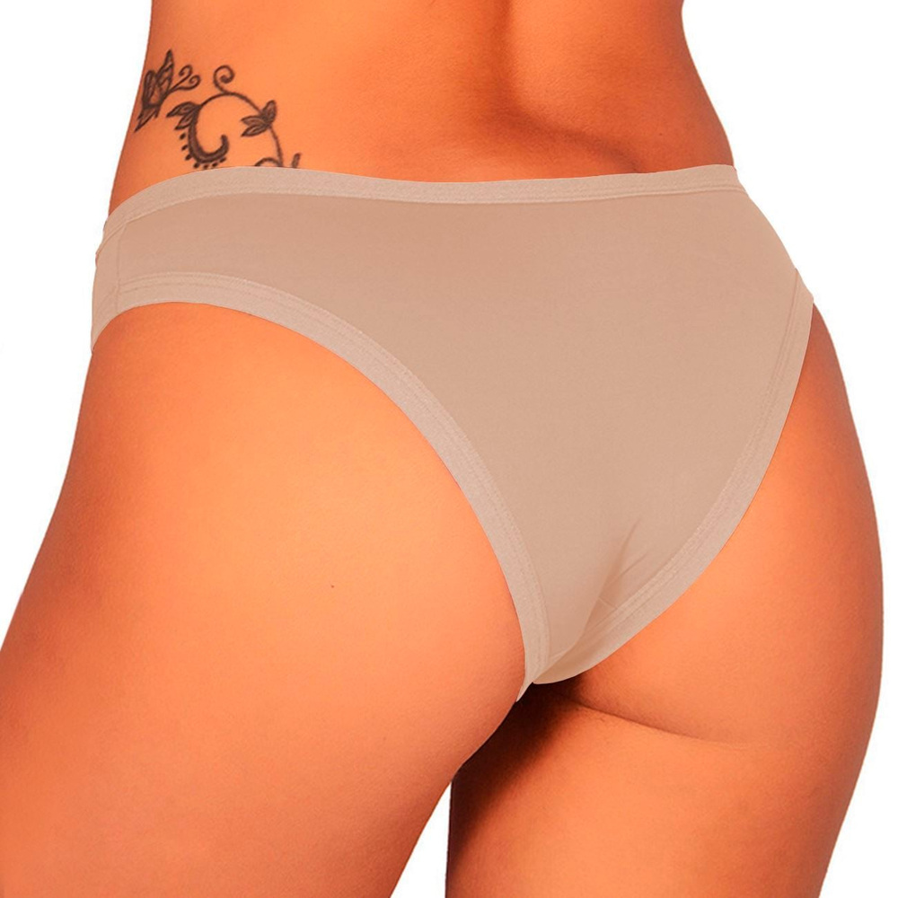 Calcinha Microfibra Leila Com Detalhes Em Renda Edima