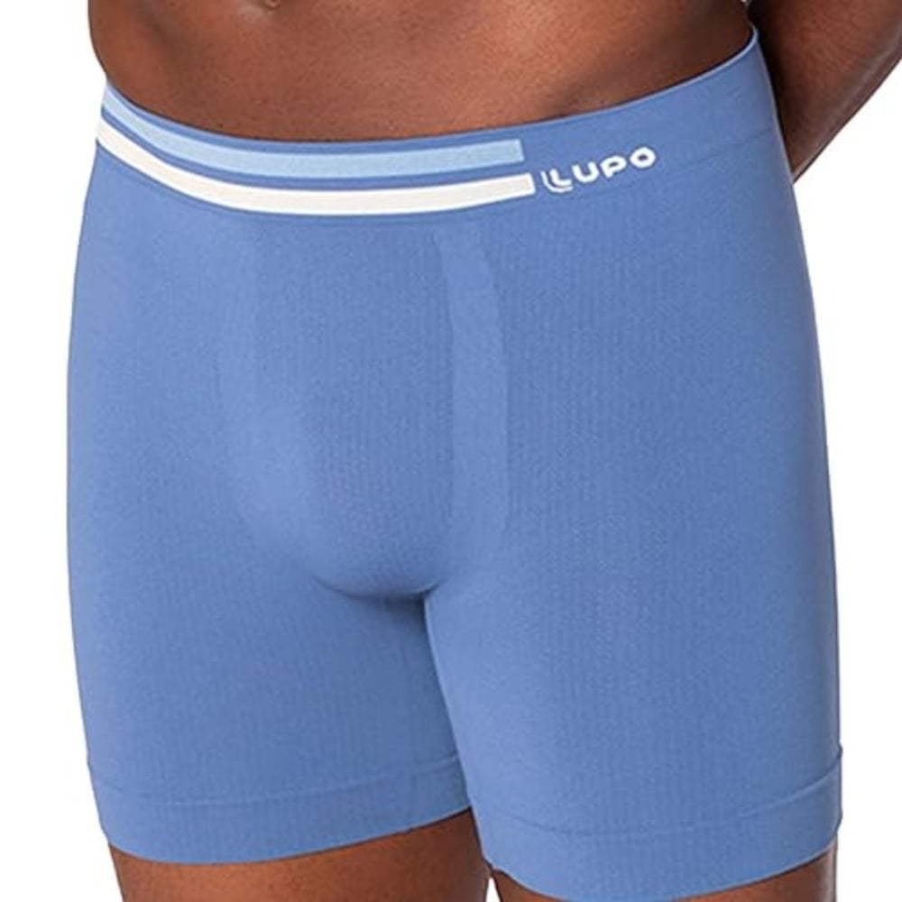 Cueca Boxer Microfibra Alongada Sem Costura Lupo