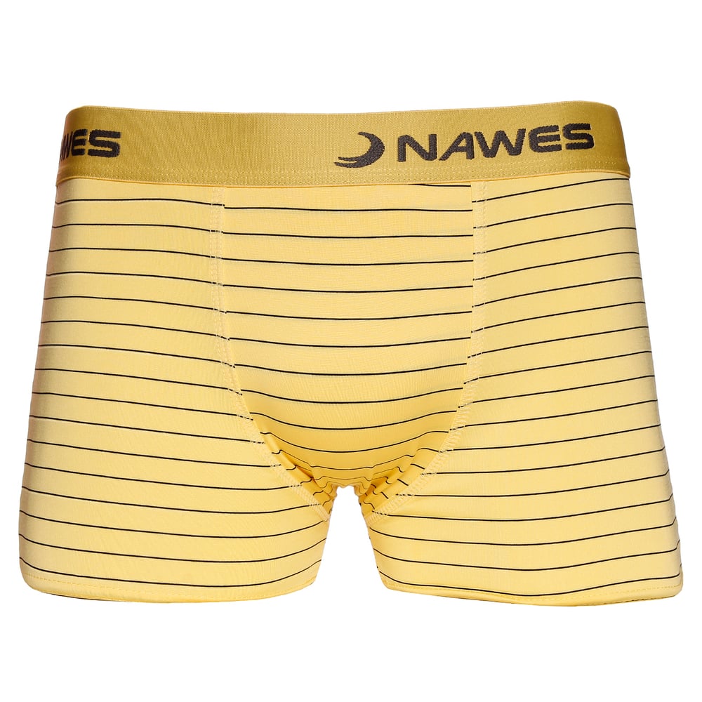 Cueca Boxer Em Microfibra Listras Giz Nawes