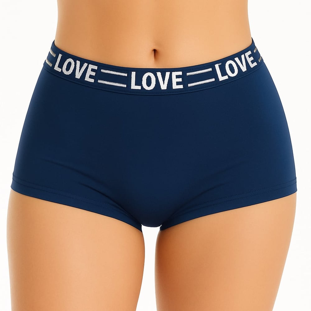 Calcinha Boxer Feminina Drika Com Elástico Personalizado Patitex