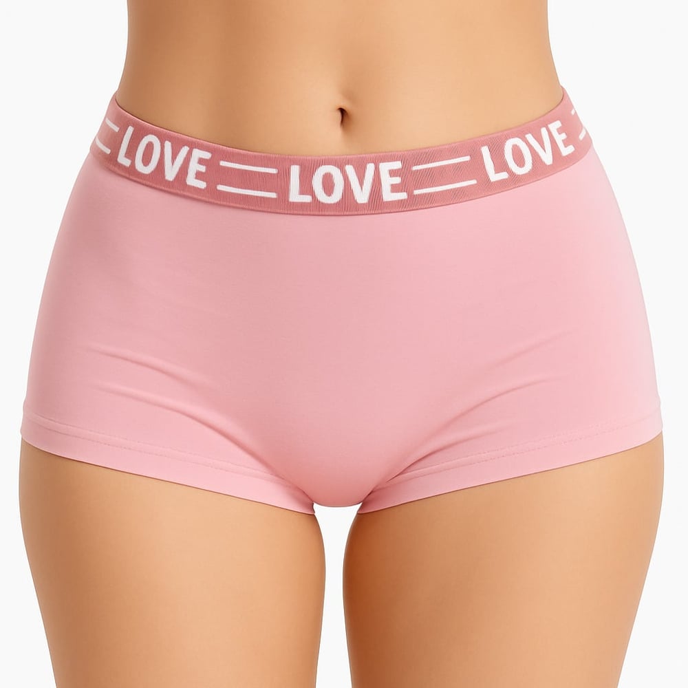 Calcinha Boxer Feminina Drika Com Elástico Personalizado Patitex
