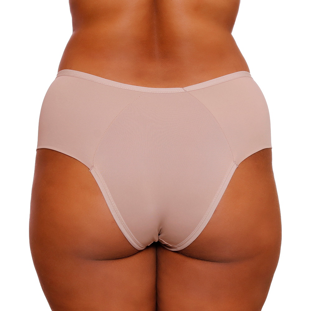 Calcinha Cintura Dupla Microfibra Com Renda Plus Size Dy Girl