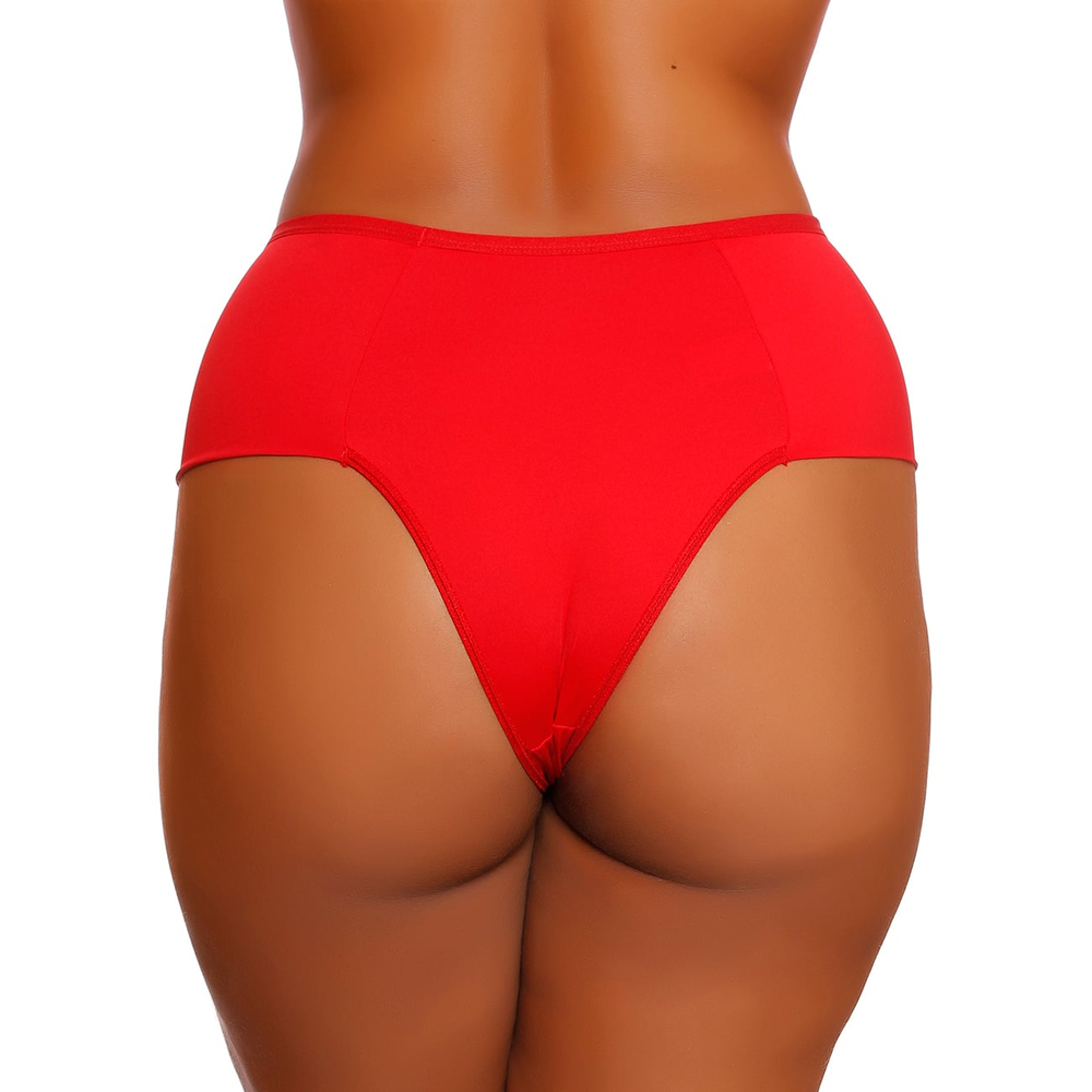 Calcinha Plus Size Naty Cós Alto Em Microfibra Patitex