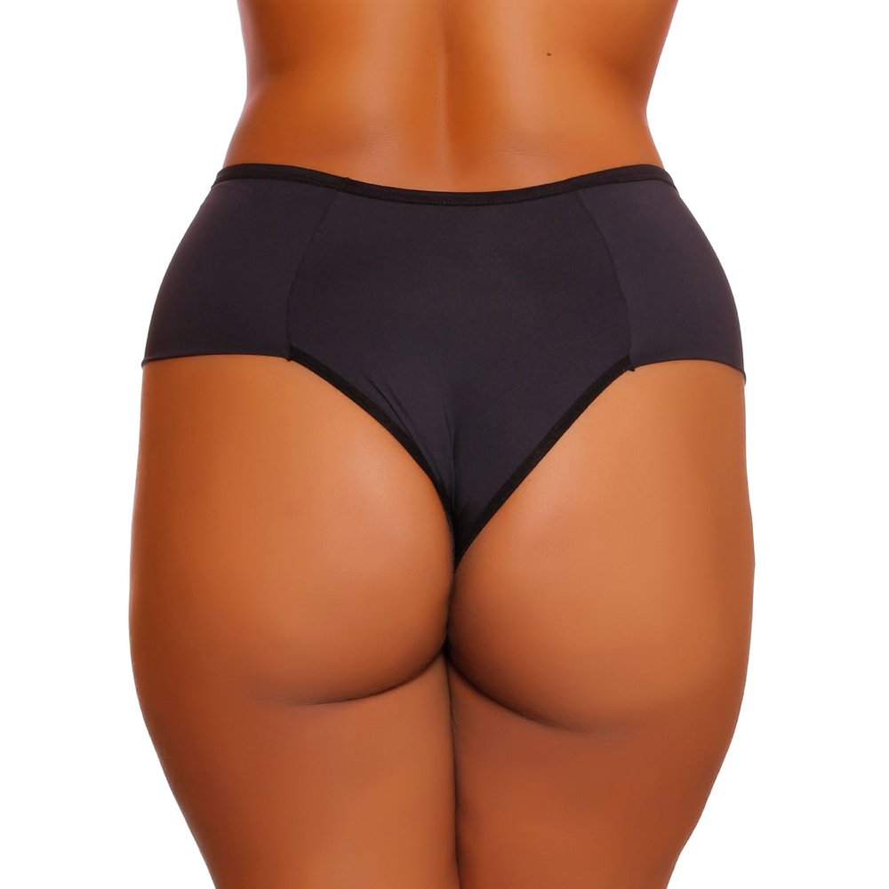 Calcinha Plus Size Naty Cós Alto Em Microfibra Patitex