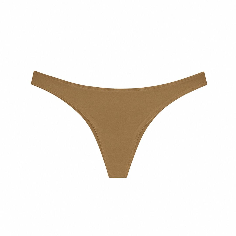 Calcinha Fio Dental Lisa Com Laterais Estreitas Bonjour