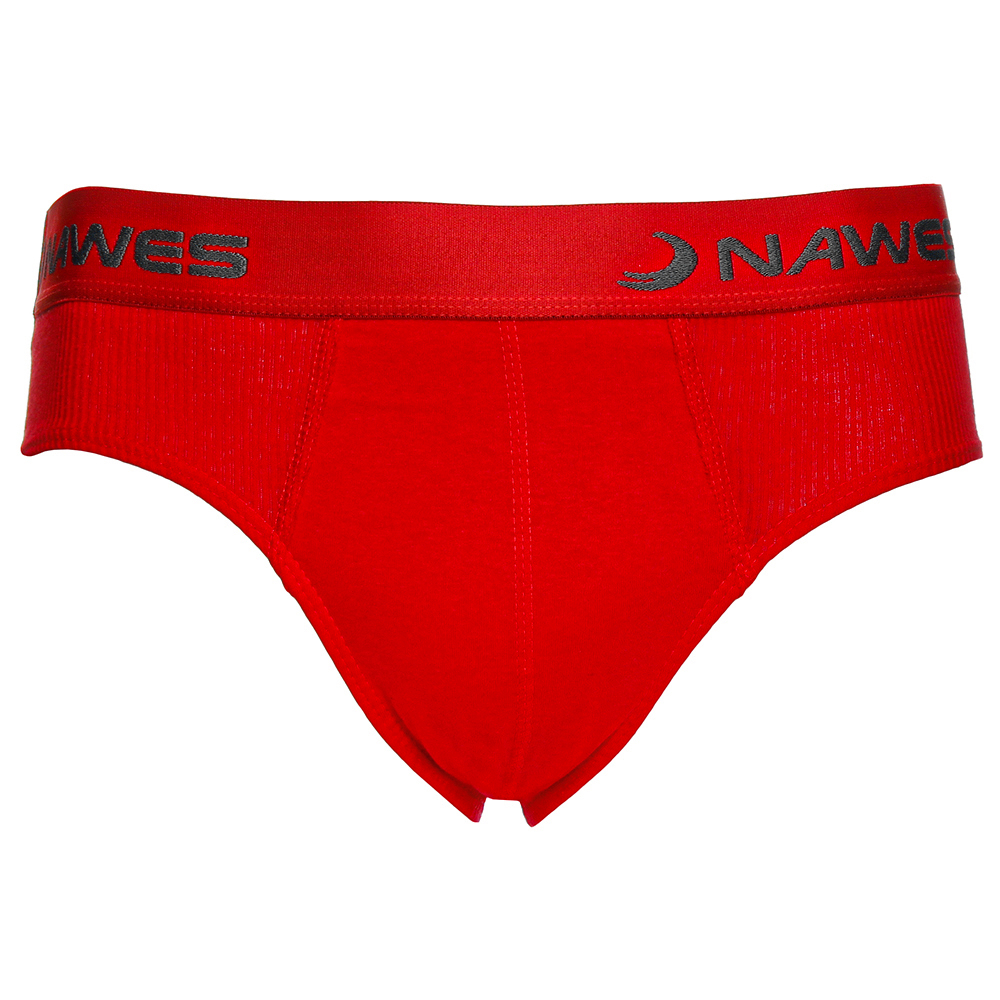 Cueca Slip Algodão Lateral Canelada E Elástico Personalizado Nawes