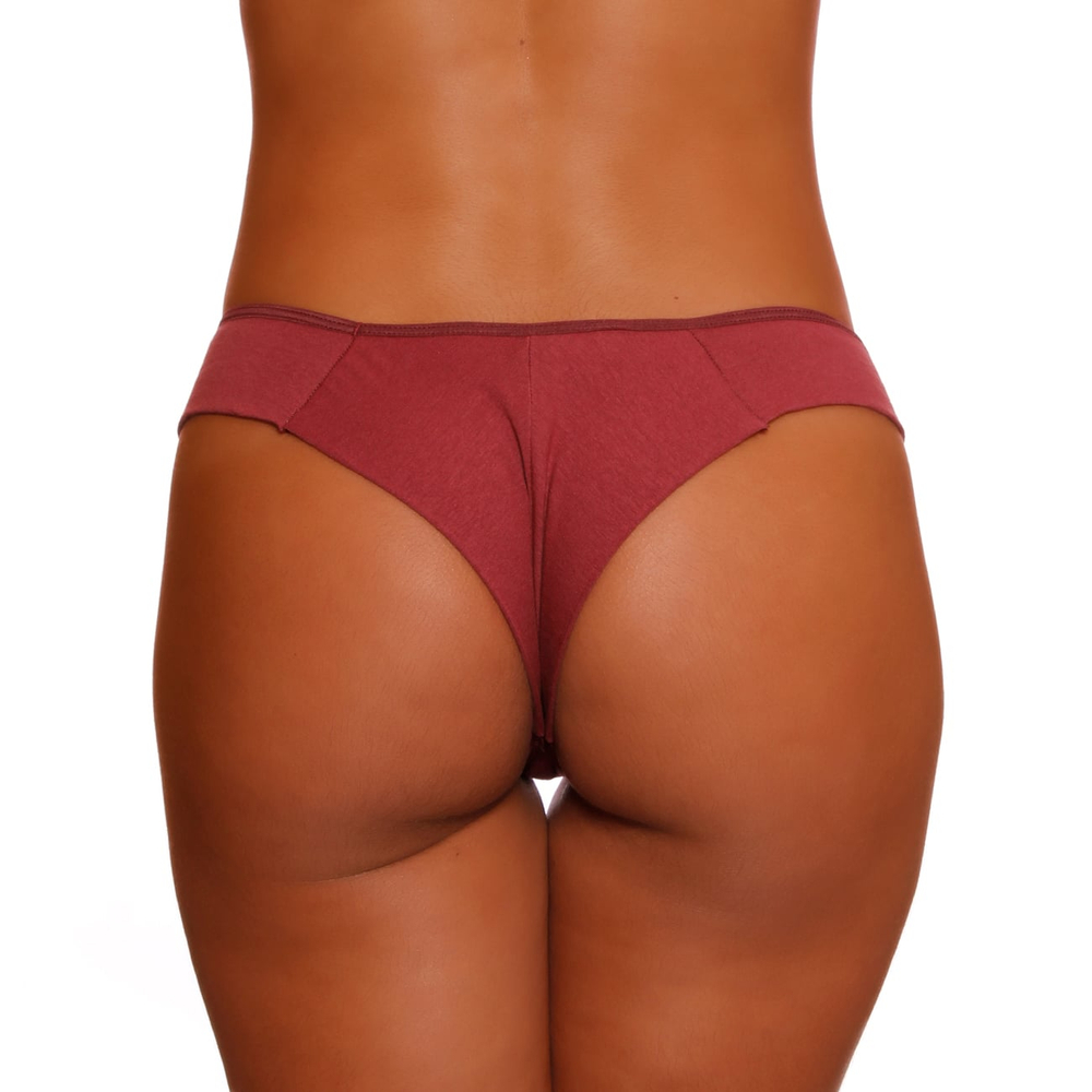 Calcinha Fio Duplo  Ellis Em Cotton Detalhes Em Renda Patitex