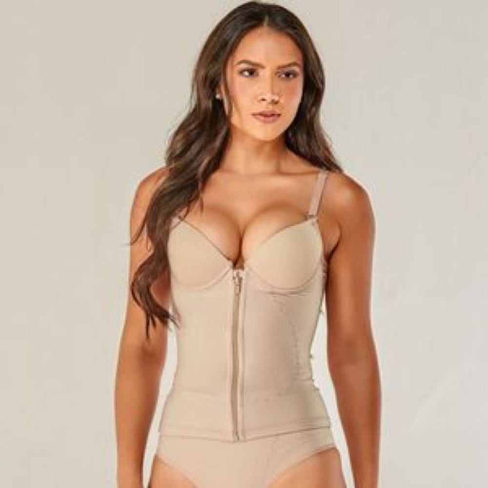 Camisete Bojo E Ziper Frontal Vi Lingerie