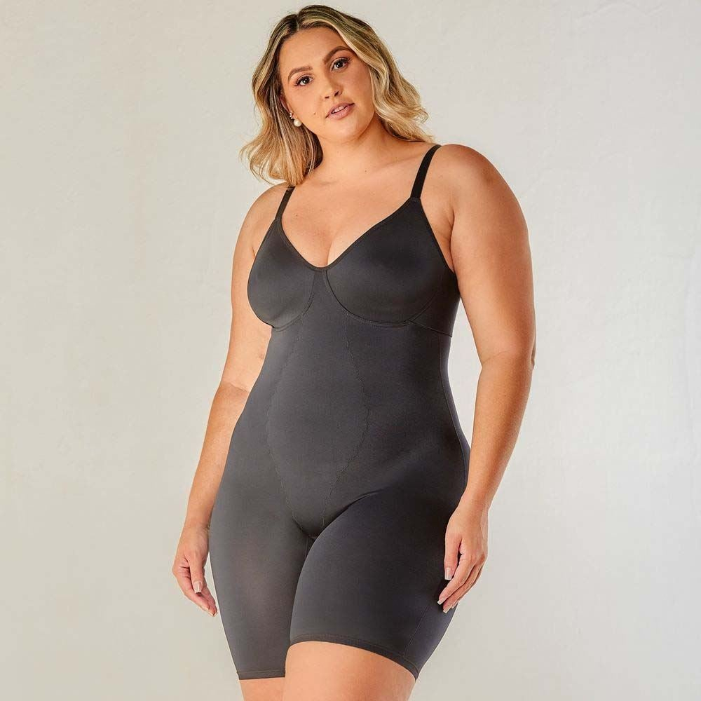 Body Modelador Plus Size Moldado Macaquinho Vi Lingerie