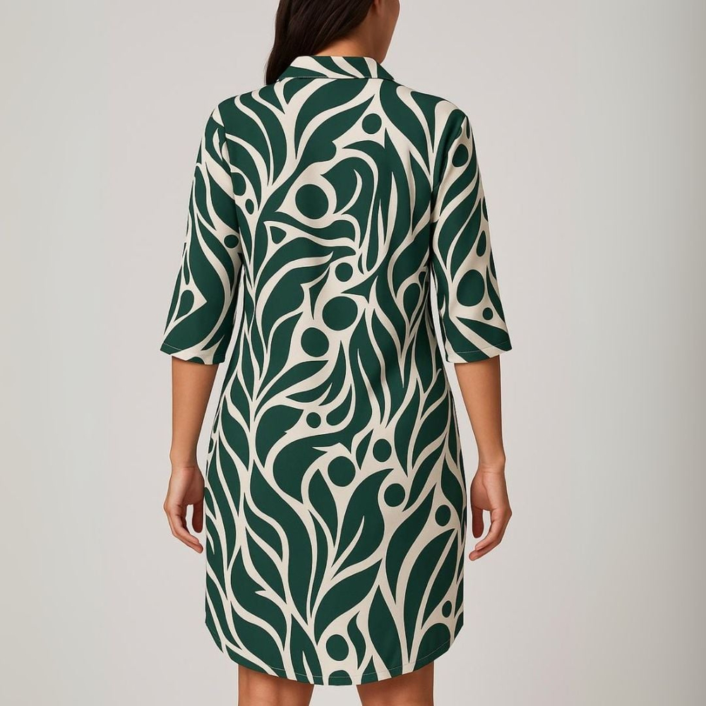 Saída De Praia Camisão Chemize Estampa Natureza Linha Premium Hangar 