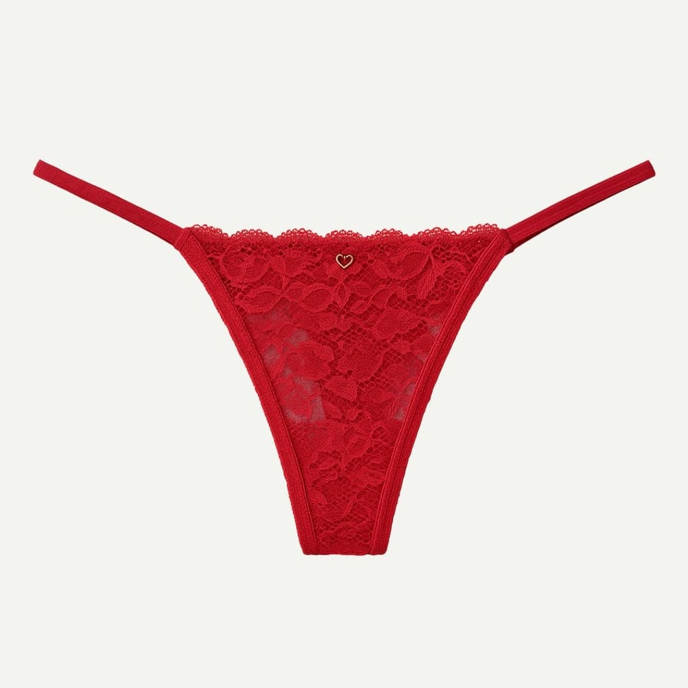 Calcinha String Fio Duplo Rendada Vaydosa Lingerie