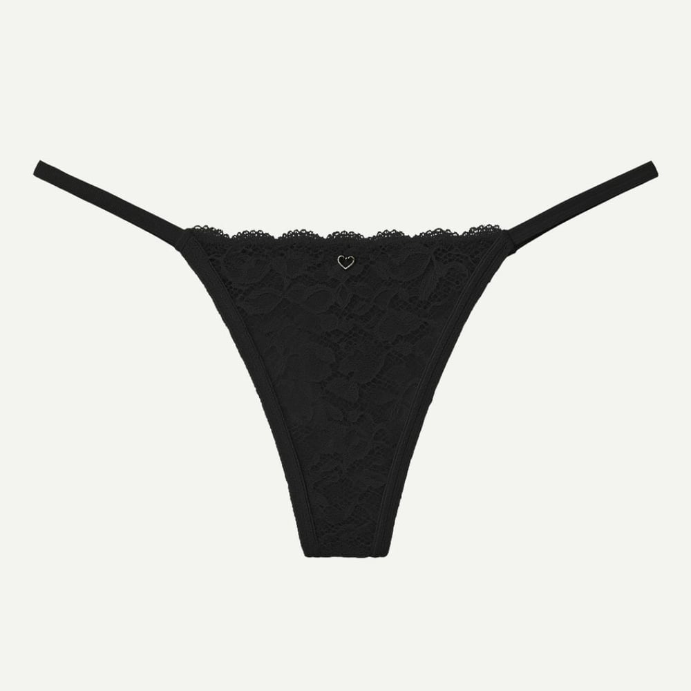Calcinha String Fio Duplo Rendada Vaydosa Lingerie