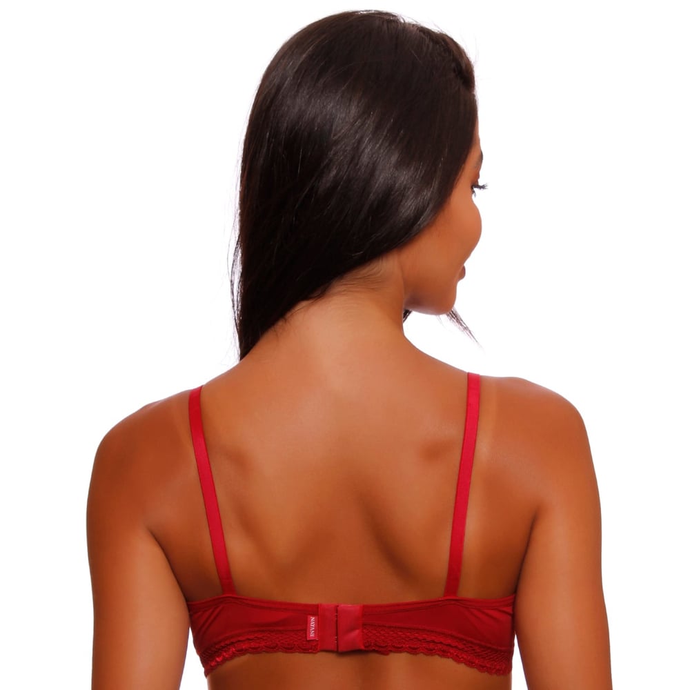 Sutiã Fashion Base Franzido Renda Elástica Nayane