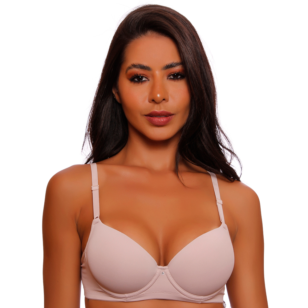 Sutiã Básico Base Bojo Soft Liso Nayane