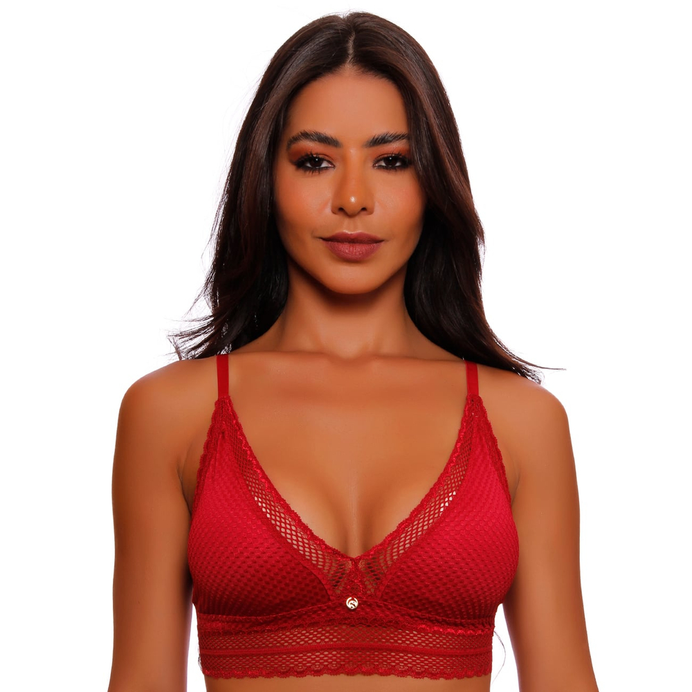 Sutiã Top Cropped Com Bojo Removível Nayane