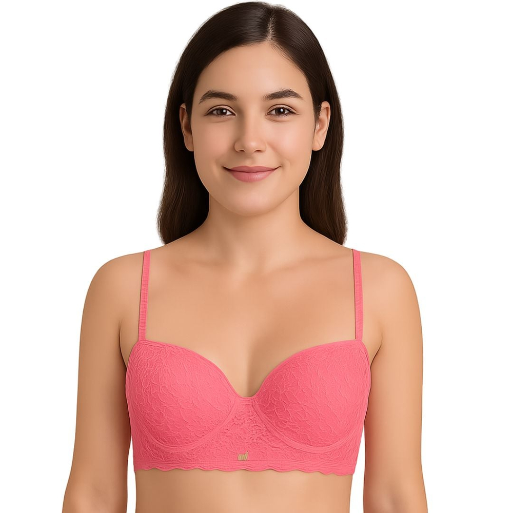 Sutiã Corpete Tomara Que Caia Coração Em Renda Nayane