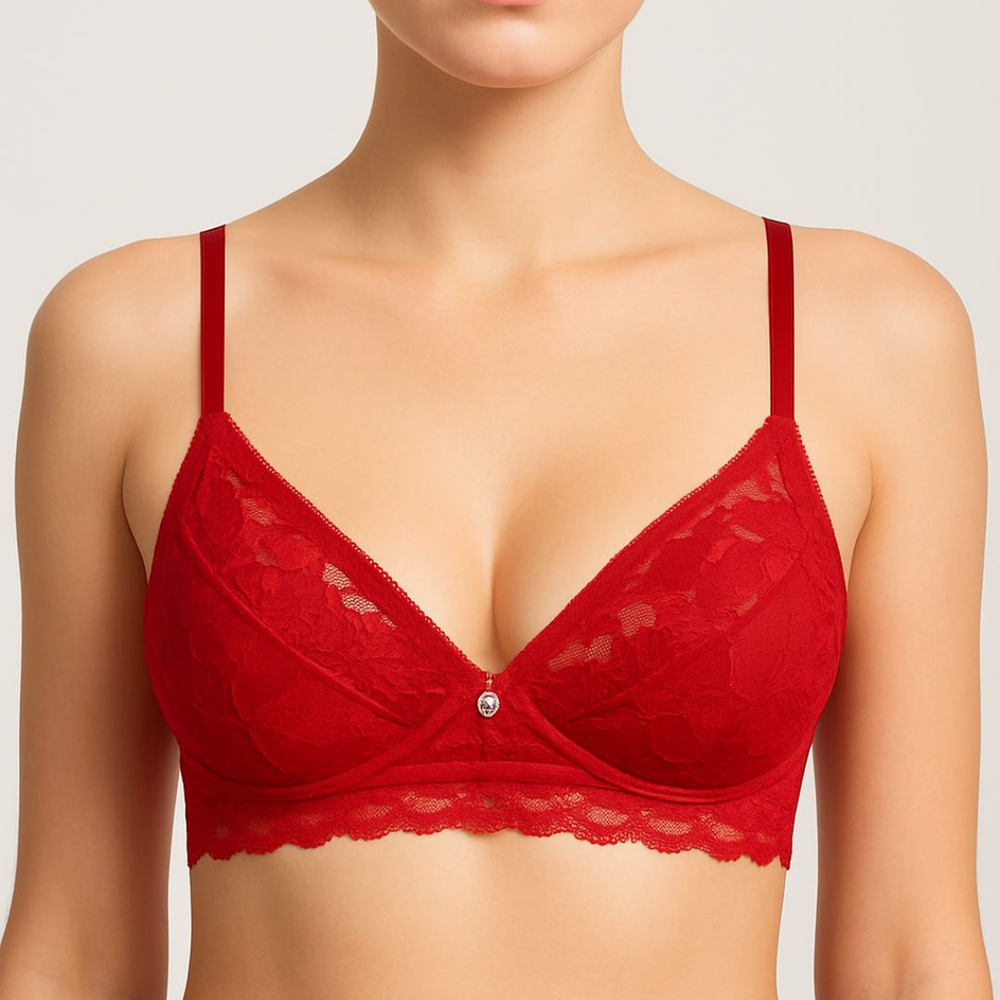 Sutiã Rendado Sem Bojo Com Aro Vaydosa Lingerie