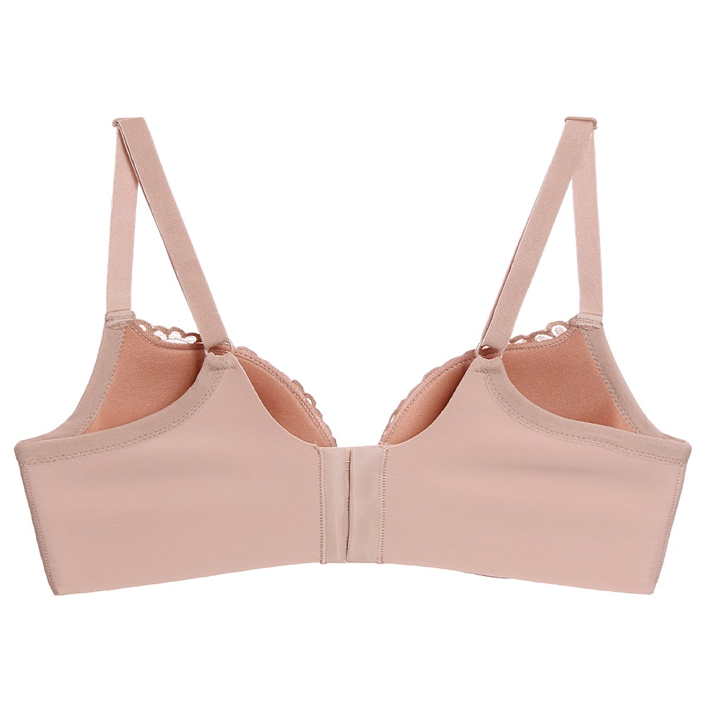 Sutiã Com Aro E Bojo Base Invisível Fit Detalhes Em Renda Nayane