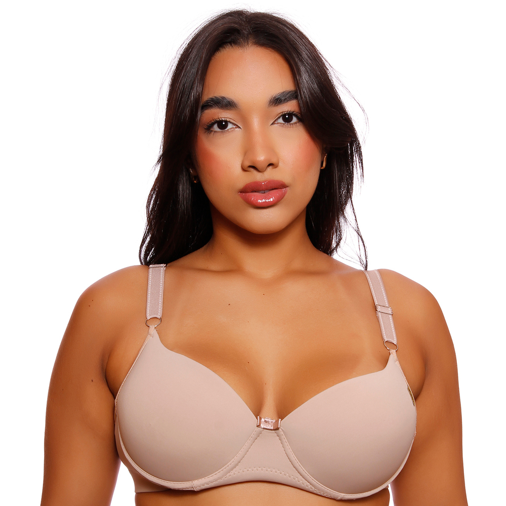 Sutiã Plus Size Reforçado Liso Com Bojo Patitex