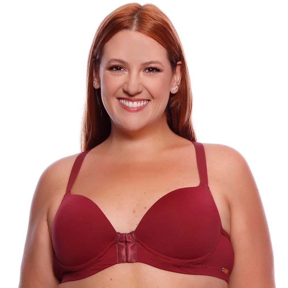 Sutiã Nadador Plus Size Ajuste Frontal Nova Mulher