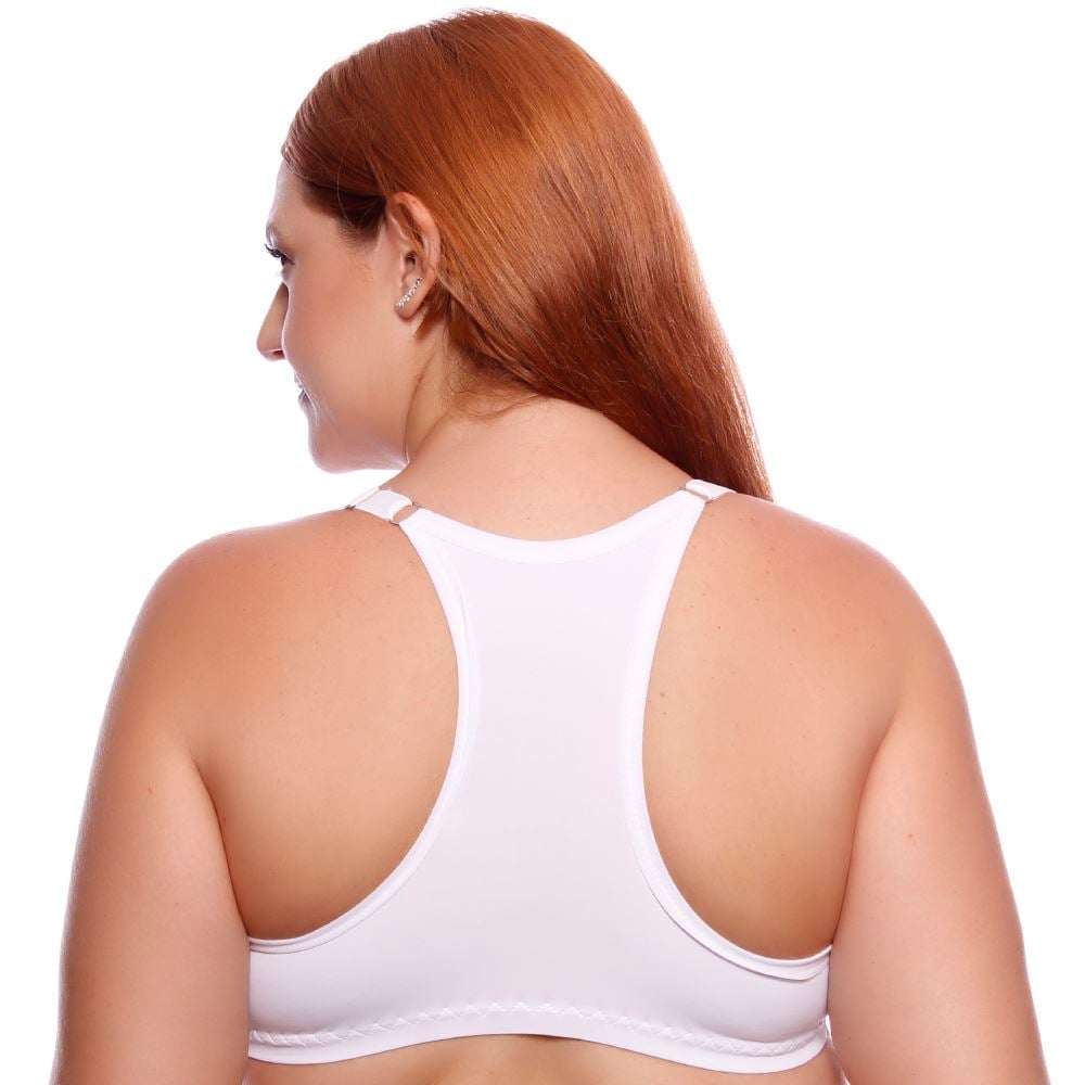 Sutiã Nadador Plus Size Ajuste Frontal Nova Mulher