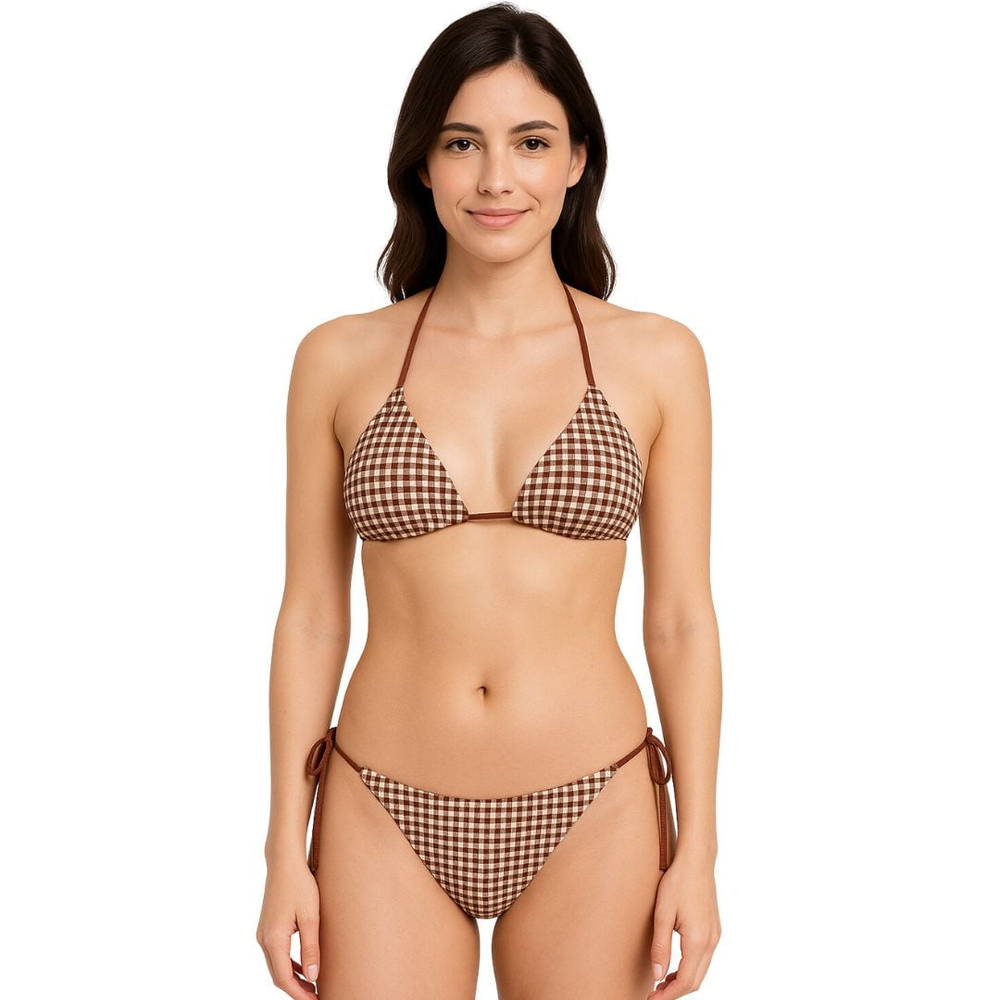 Biquíni Cortininha Ripple Estampado Com Calcinha Empina Bumbum