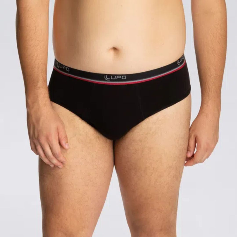 Cueca Slip Algodão Com Elastano Tamanho Especial Lupo