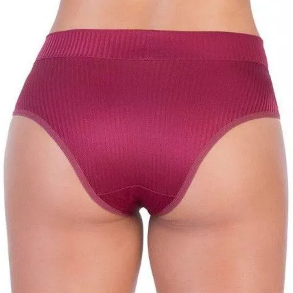 Calcinha Classic Cintura Alta Em Poliamida Lut Lingerie