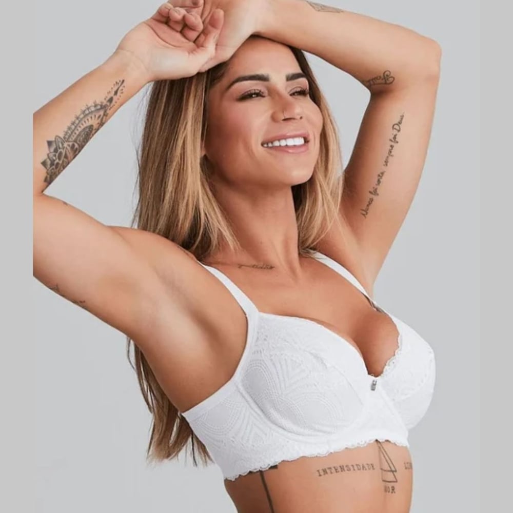 Sutiã Em Renda Sem Bojo Com Aros Nayane