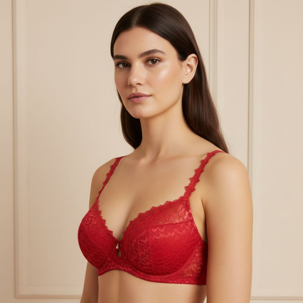 Sutiã Base Gota Bojo Vip Alças Guipier Linha única Nayane