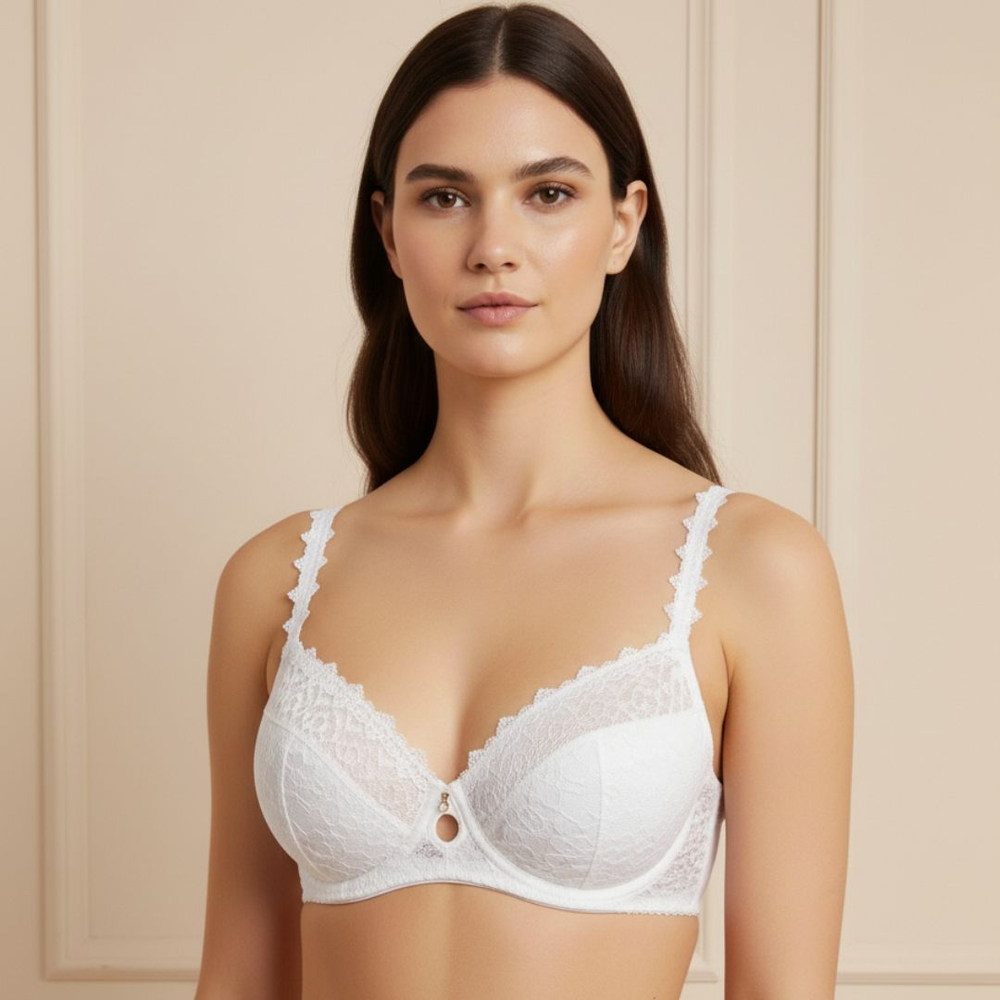 Sutiã Base Gota Bojo Vip Alças Guipier Linha única Nayane