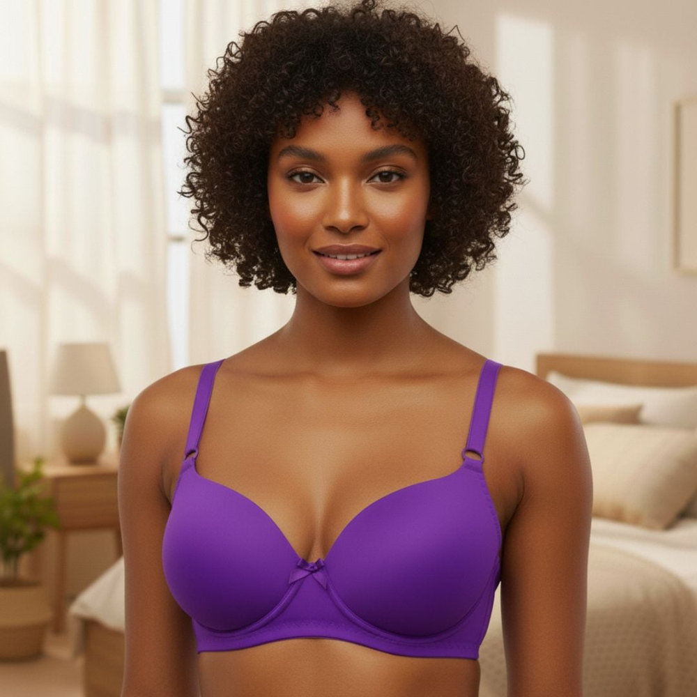 Sutiã Meia Taça Liso Com Aro E Bojo Dy Girl