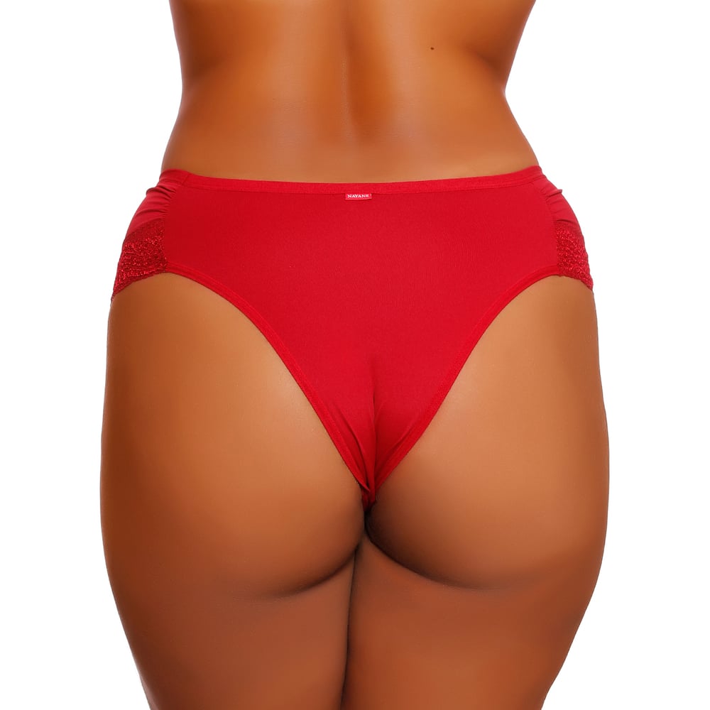 Calcinha Tanga Alta Bombom Renda Nayane